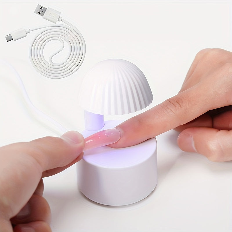Mini lámpara de secado para esmalte - Alimentación USB, diseño en cúpula para secado rápido, ideal para hogar y viajes, lámpara portátil compacta y moderna, exclusiva para amantes de la belleza