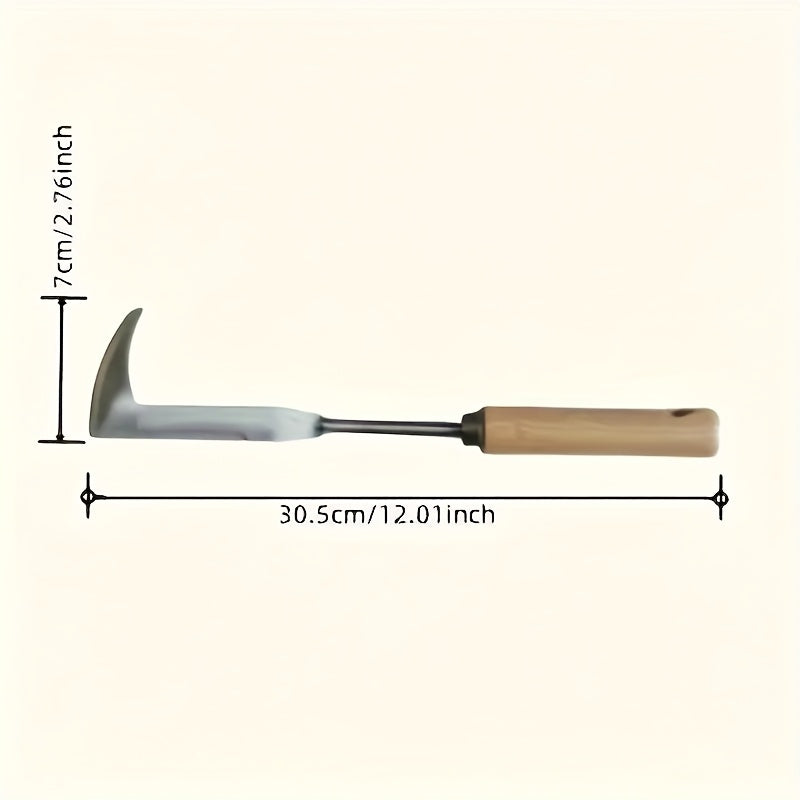 2 piezas de cuchilla de corte manual para malezas - Herramienta de grúa de metal de alta resistencia para la eliminación de césped y malezas, adecuada para la eliminación de malezas en aceras y jardines, mango ergonómico, no requiere electricidad/batería