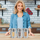 Tarros de Almacenamiento para Cocina, 3 Piezas en Acero Inoxidable con Ventana Transparente - Ideales para Café, Té y Granos - Organizador Redondo Reutilizable con Tapas Abatibles | Solución de Almacenaje Moderna | Utensilios de Cocina Duraderos