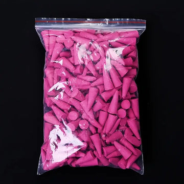 61pcs Conos de Aroma Coloridos para el Hogar - Jazmín, Rosa, Menta, Sándalo - Colores Vibrantes para Relajación y Ambientador, Accesorios de Meditación | Decoraciones Energizadoras | Adornos Fragancia