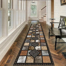 1 alfombra corredora de cristal aterciopelada de lujo, base antideslizante, lavable a máquina, versátil para pasillo, dormitorio, cocina o baño