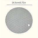 1pc Mantel Individual de Silicona - Redondo, Resistente al Calor y Antideslizante para Ollas, Bandejas de Horneado y Boles - Accesorio de Cocina Duradero