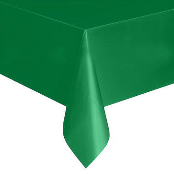 Juego de manteles desechables de plástico de alta calidad, rectangulares y de colores variados para fiestas y bodas - Colores sólidos, material de vinilo, ideal para catering y celebraciones navideñas
