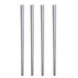 1 unidad/4 unidades de palillos de acero inoxidable de 21 pulgadas - Acabado elegante en negro, dorado y arcoíris, livianos, ideales para uso en el hogar y restaurantes, utensilios para restaurante | Palillos modernos | Utensilios duraderos