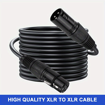 Cable de Audio XLR i-zclive, Cable XLR, Cable de Audio XLR Macho a Hembra para Micrófono, Cable de Micrófono XLR para Cable de Audio KTV, Cable de Micrófono XLR de 3 Pines, Cable de Altavoz XLR Balanceado Adecuado para Micrófonos, Preamplificadores, Sist