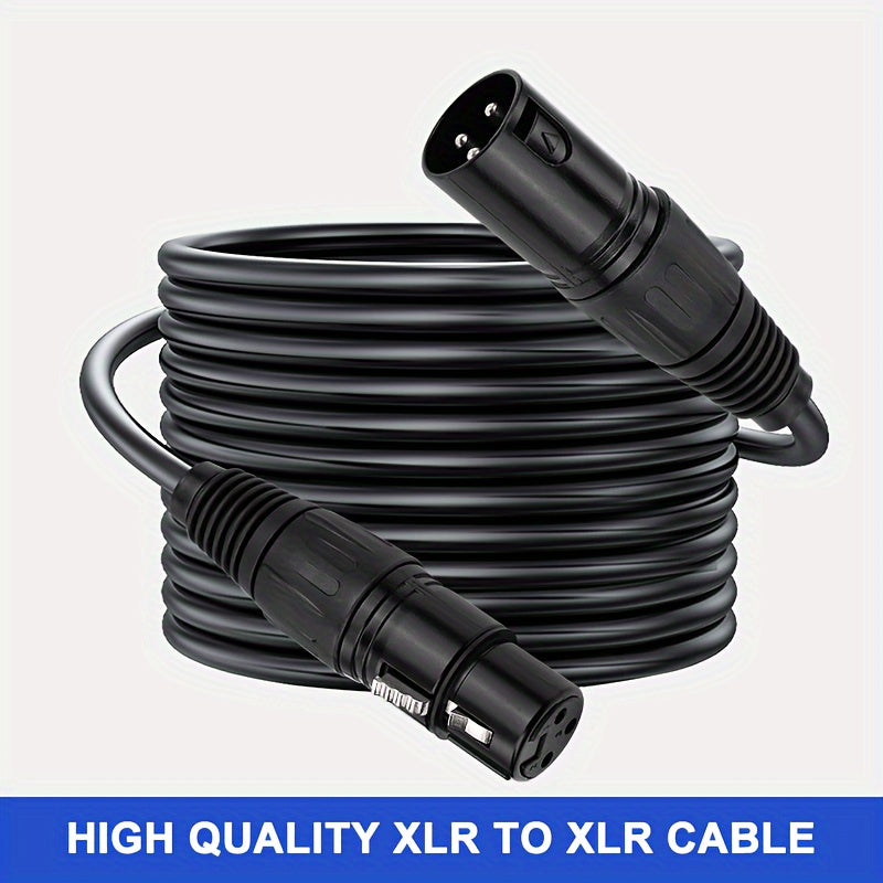 Cable de Audio XLR i-zclive, Cable XLR, Cable de Audio XLR Macho a Hembra para Micrófono, Cable de Micrófono XLR para Cable de Audio KTV, Cable de Micrófono XLR de 3 Pines, Cable de Altavoz XLR Balanceado Adecuado para Micrófonos, Preamplificadores, Sist