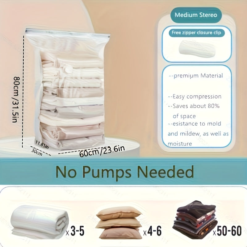 Bolsas de almacenamiento de vacío 3D extra grandes que ahorraban espacio del 80% - Organice y proteja sencillamente edredones, mantas, ropa de cama y más. Ideal regalo de Acción de Gracias, Navidad, Halloween para seres queridos, almacenamiento de edredo