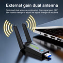 Adaptador inalámbrico USB de doble banda de 1300 Mbps, adaptador WiFi 6 USB, enchufa y juega, alta velocidad de Internet, no se requiere controlador, voltaje de funcionamiento <36V, no se requiere batería.