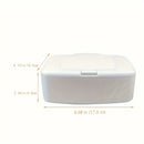 1 unidad FreshBox Dispensador de toallitas portátil rectangular de plástico, contenedor rellenable de pañuelos de papel para baño y cocina