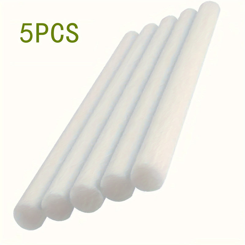 Filtro de algodón para humidificadores de PC: longitud de 7,4 cm/2,9 pulgadas, diámetro de 0,8 cm/0,31 pulgadas, filtro de reemplazo universal, adecuado para varios humidificadores
