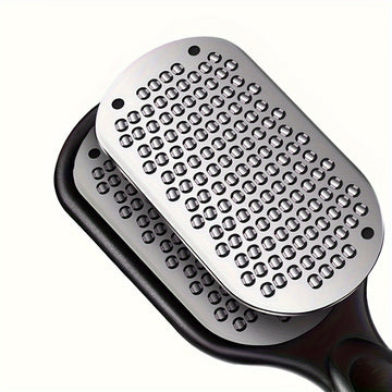 Limpiador Profesional de Pies de Acero Inoxidable con Protector Antisalpicaduras y Mango Antióxido - Herramienta SPA para Pedicura en Casa, Grado Salón con Empuñadura Ergonómica, Sin Necesidad de Batería
