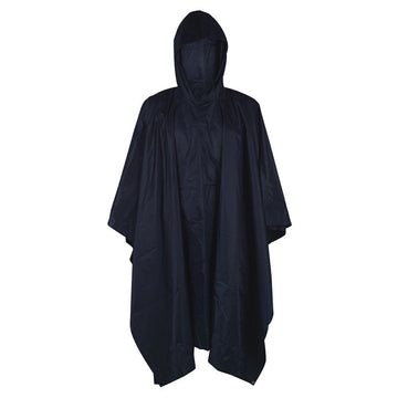 Impermeable Capucha Capa Poncho Adultos Protección Lluvia MJ075