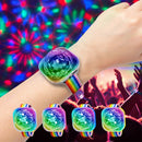 2 piezas de luces mini bola disco RGB con voz activada, anillos luminosos para manos, control por voz y botón pulsador, 7 modos de luz, recargable USB, ideal para hogar, fiestas, karaoke, bodas, clubes e iluminación festiva
