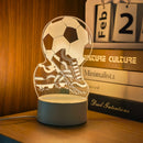 1pieza Pelota de Fútbol y Estudios 3D Ilusión Luz de Noche, Lámpara de Escritorio con Luz Cálida USB, Regalo Perfecto para Aficionados al Fútbol, Entusiastas del Deporte y Decoración de Habitaciones con Tema Deportivo, Ideal para Navidad, Acción de Graci