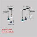 Arandela Colgante para Techo, Lámpara de Metal con Longitud Ajustable para Dormitorio Comedor Cocina Bar Sala Isla Loft