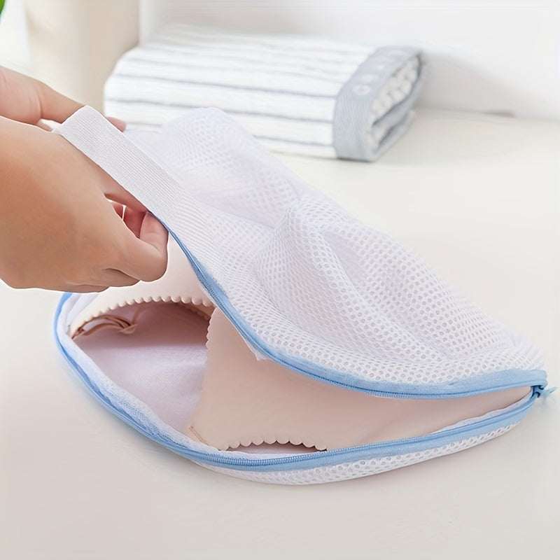 Bolsa de lavandería de lencería duradera - Lavado en malla, cierre con cremallera, adecuada para ropa delicada, diseño redondo, material, se vende individualmente, bolsas de lavandería