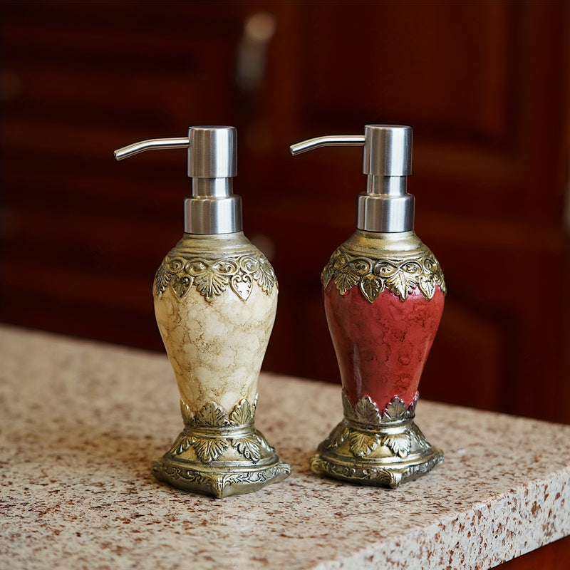 Dispensador de Jabón Recargable con Diseño Vintage para Cocina y Baño, Botella Decorativa para Líquidos del Hogar