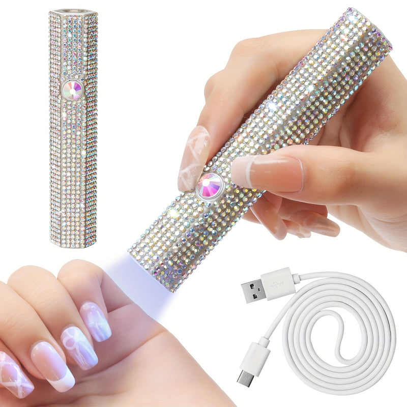 Lámpara de uñas portátil profesional, secador de uñas de gel recargable, carga USB, sin formaldehído, batería de litio de 200mAh, herramienta de manicura en casa DIY