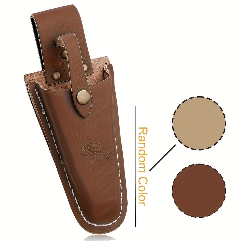Estuche clásico de cuero para tijeras de podar y tijeras - Funda protectora para herramientas para tijeras de podar, tijeras, alicates - Duradero, no necesita electricidad, accesorio para herramientas