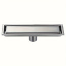 Desagüe de piso de acero inoxidable invisible - Resiste olores, desagüe rectangular de ducha con superficie lisa, ideal para suelos de baño y ducha, desagüe de ducha, accesorio de baño moderno, característica duradera de baño.