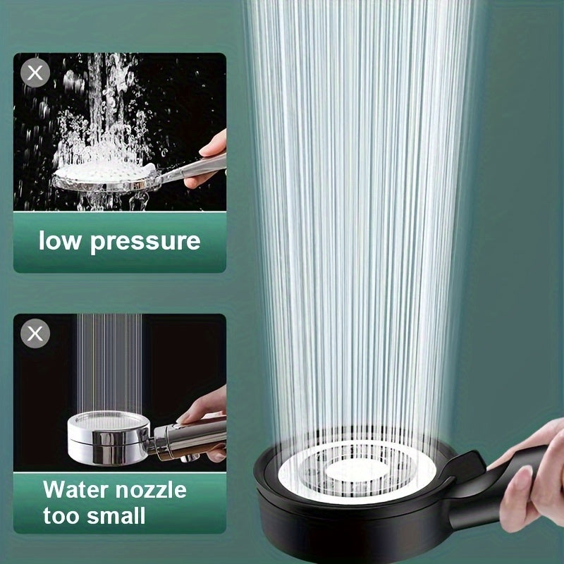 Chorro de Ducha de Alta Presión con 5 Modos, Boquilla Ahorradora, Pistola Acelerada Potente para Baño, Accesorios de Ducha Portátil (1 Ducha + 5 Filtros)
