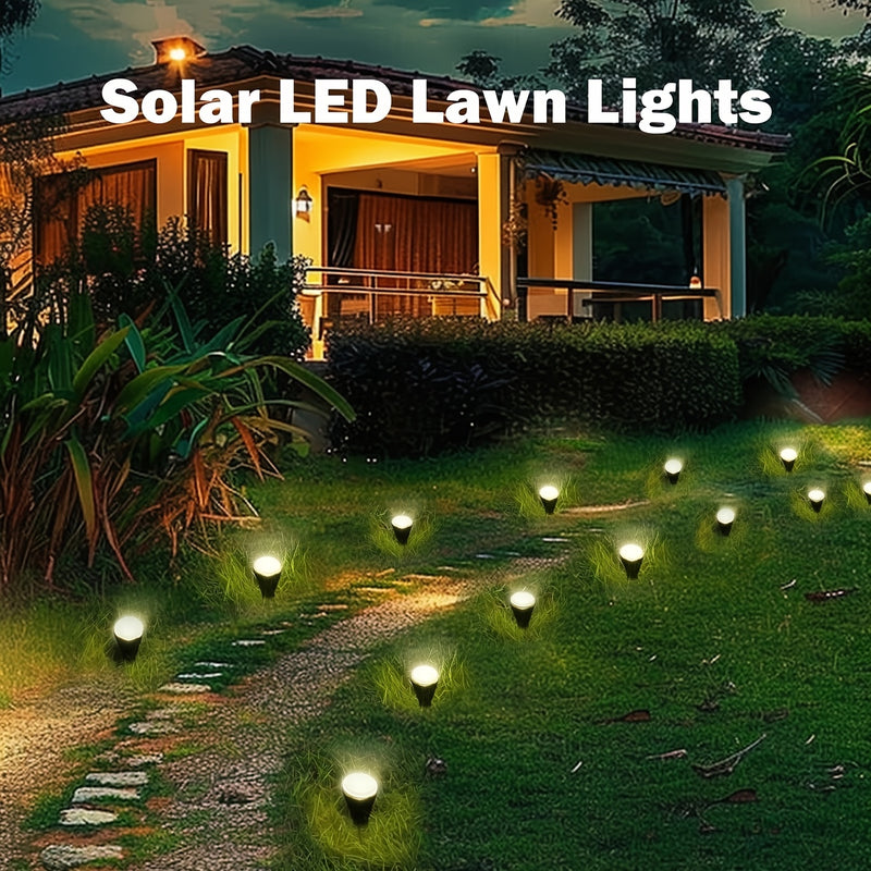 Lámparas solares para jardín de 15/30 LED, luz cálida/blanca, sin cables, ideales para decoración de patio, caminos o alberca