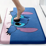 Juego de 3 alfombras de baño con Stitch y Lilo - Alfombras antideslizantes y absorbentes para el inodoro y la tapa, lavables y adecuadas para decorar el baño, ideales para Halloween y accesorios de temporada, decoración y accesorios de baño.