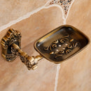 Jabonera Ovalada de Estilo Vintage con Desagüe - Accesorio de Baño al Estilo Europeo, Perfecto para la Ducha y el Lavabo