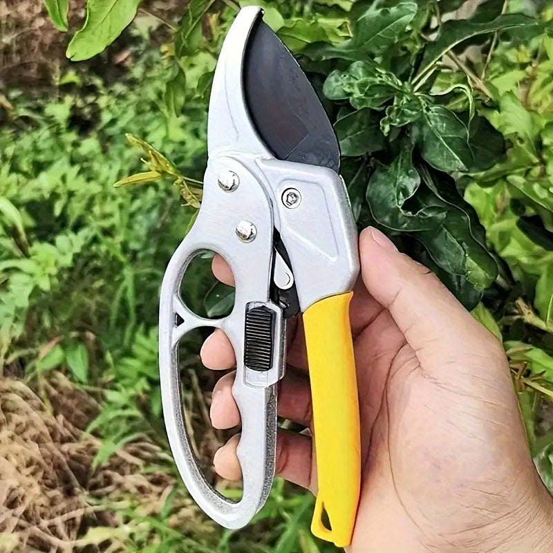 Tenazas de Acero al Carbono Resistentes - Cortatijeras Manuales 3X Velocidad, Herramienta para Jardín y Huerto para Frutas/Verduras/Flores, Tijeras Multifunción Modernas