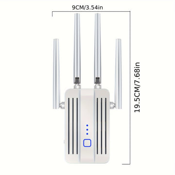 Amplificador de señal WiFi para el hogar: repetidor de Internet con alcance que cubre hasta 9995 pies cuadrados y 45+ dispositivos para la casa