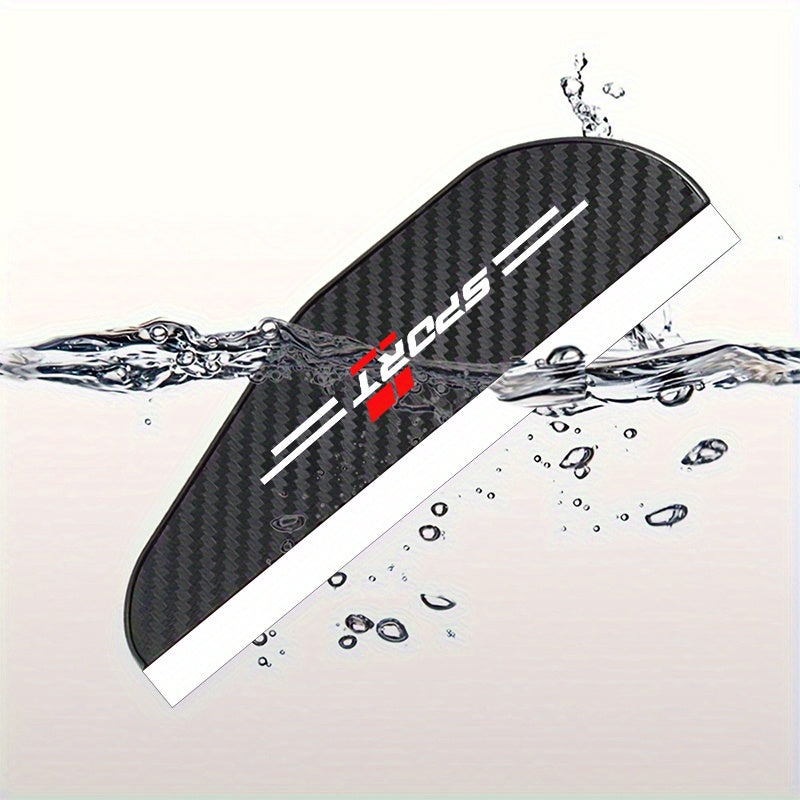 2 piezas de cubierta para espejo retrovisor contra la lluvia - cortina de lluvia para espejo retrovisor, parasol, fácil de instalar, sin necesidad de taladrar, adecuado para todos los coches
