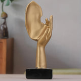 Escultura de resina abstracta para rostro, 1 pieza - Decoración versátil para interiores y exteriores