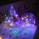 2 pza.es de luces parpadeantes de alambre de cobre LED con batería de botón, luces de Navidad de alambre de cobre para fiestas al aire libre y bodas, luces de decoración para fiestas, decoración para Halloween, Navidad, Ramadán y el Día de San Valentín