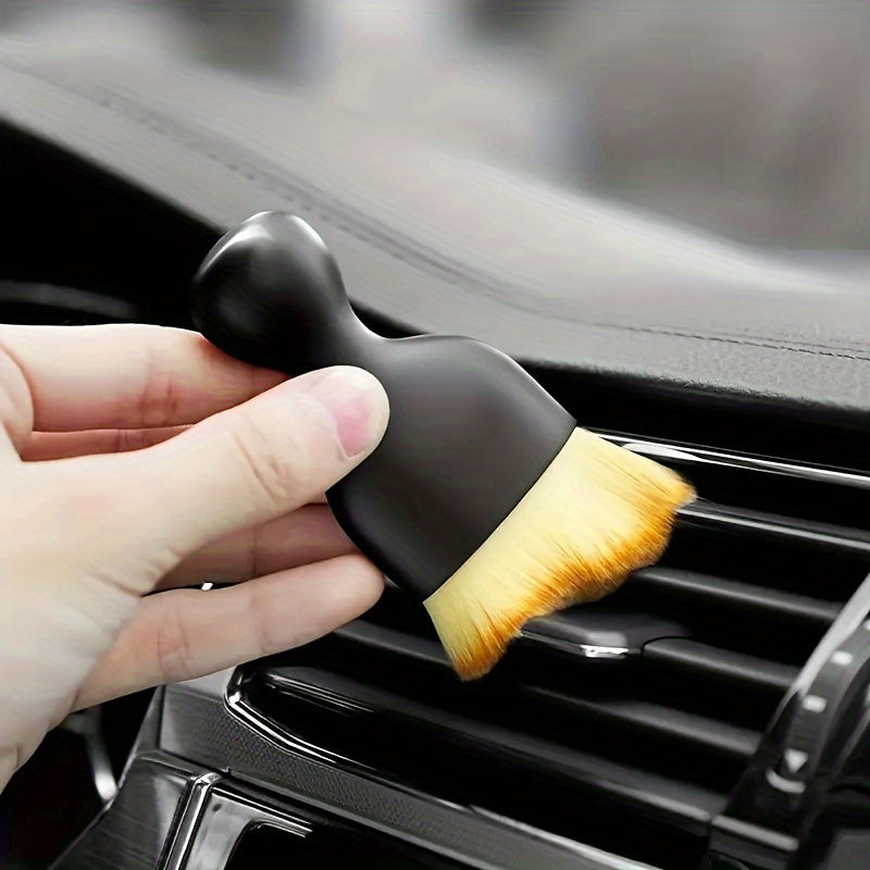 Brocha Avanzada para Limpieza de Detalles del Coche - Cerdas Súper Suaves, Limpieza Delicada, Herramientas Multifuncionales para Eliminar Polvo Interior, Accesorios Esenciales para el Cuidado del Auto