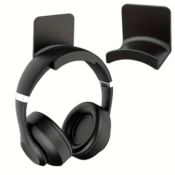 1pc Soporte multifuncional para auriculares y mandos de pared - Instalación fácil sin taladrar, plástico duradero, organizador versátil para juegos y uso en la oficina, estantes utilitarios