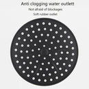 1pc Cabezal de ducha de lluvia redondo contemporáneo, cabezal de ducha de alta presión para montaje en pared, plástico, acabado pintado, no necesita electricidad, para accesorios de baño