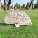 30 abanicos de boda de bambú vintage - Diseño floral elegante, compactos y portátiles, ideales para decoraciones de fiestas de boda y regalos de verano, decoraciones de boda, perfectos para Navidad, ideal para Acción de Gracias.