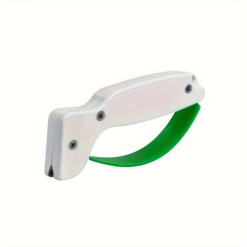 1 pieza de afilador de cuchillos Wusthof de PVC - Herramienta de afilado manual para cuchillos pequeños, hojas dentadas, hachas y espadas - Ideal para uso en cocina y al aire libre - Restaura y reparación de hojas, herramienta de afilado de cuchillos | D