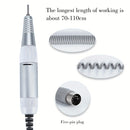 Manija de perforadora eléctrica profesional de 5 núcleos 35000 RPM - Herramienta de manicura y pedicura de alta velocidad con agarre ergonómico, control de precisión y bits de perforación intercambiables para arte de uñas, archivo, esmalte, afilado - Pie