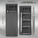 Juego de destornilladores de precisión 25 en 1, acero inoxidable, multifuncional, plástico resistente, sin carga, para desarmar y reparar teléfonos móviles y tabletas