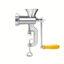 Molino de carne manual PMMJ de 1 pieza, procesador de alimentos de acero inoxidable con manivela y abrazaderas para mesa, herramienta de cocina multipropósito para moler carne y verduras, sin necesidad de electricidad ni batería.