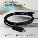 4K 60Hz Cable USB3.1 Tipo C a HDTV de 2m/78,14 pulgadas/6,56 pies, Plug and Play, Compatible con MacBook, iPad, iPhone, Teléfono móvil, Tableta y Portátil