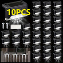 Juego de 10 Luces Solares para Exteriores - Luz Decorativa Multifuncional para Patio, Escaleras y Pasillos: Iluminación Festiva y Ambiental