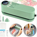 Sellador de vacío recargable por USB, batería de 1200 mAh, sellador de vacío multifuncional para el hogar y el exterior, inflable, diseño que ahorra espacio, adecuado para la frescura de los alimentos, snacks, carne, frutas, verduras - Voltaje de funcion