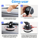 Soporte para Teléfono Móvil Giratorio 360° - ABS Duradero, Montaje en Tablero, Brazo Ajustable y Abrazadera para Coches, Camiones, Vehículos de Ingeniería