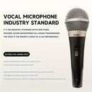 Micrófono de mano X-Duonic PG48 con cable - Alta calidad, duradero, con clip, ideal para KTV, canto y karaoke, fácil de usar, no necesita batería, accesorio de karaoke | Micrófono de sonido dinámico | Micrófono duradero