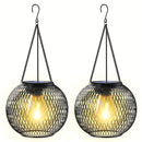 2 luces solares colgantes para exteriores, luces solares mejoradas, iluminación decorativa para jardín, energía solar, ideales para terrazas, céspedes y patios traseros