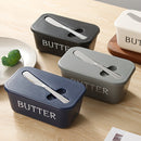 Juego de caja de mantequilla y cuchara de mantequilla PP para hotel, hogar y restaurante, plato de mantequilla, grado alimenticio, caja multiusos conveniente, plato de servicio, plato de mantequilla.