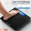 Báscula De Baño Digital De 1 Pieza, Báscula De Peso Corporal, 181,44 Kg, Ultradelgada, Más Precisa Para Gimnasio, Estudio De Yoga Con Pantalla Retroiluminada Grande, Báscula De Peso Para El Hogar, Esencial Para El Hogar