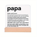 Placa Decorativa Única para el Escritorio de Papá - El Regalo Perfecto para Cumpleaños, Día del Padre y Navidad para el Abuelo de los Nietos